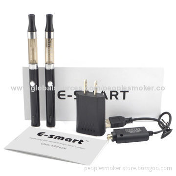 E-cigarette with 2 x Cartomizers/2 x Batteries/1 x USB Charger/1 x Wall Charger/Zipper Gift BoxNew